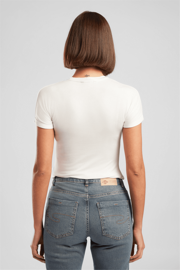 ABEL KADIN O YAKA T-SHIRT