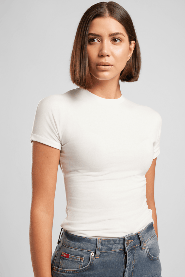 ABEL KADIN O YAKA T-SHIRT