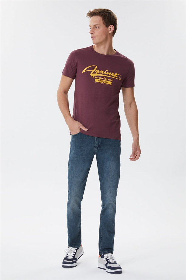 AGAINST ERKEK O YAKA T-SHIRT