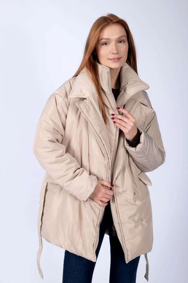 Amanda Kadın Mont Bej