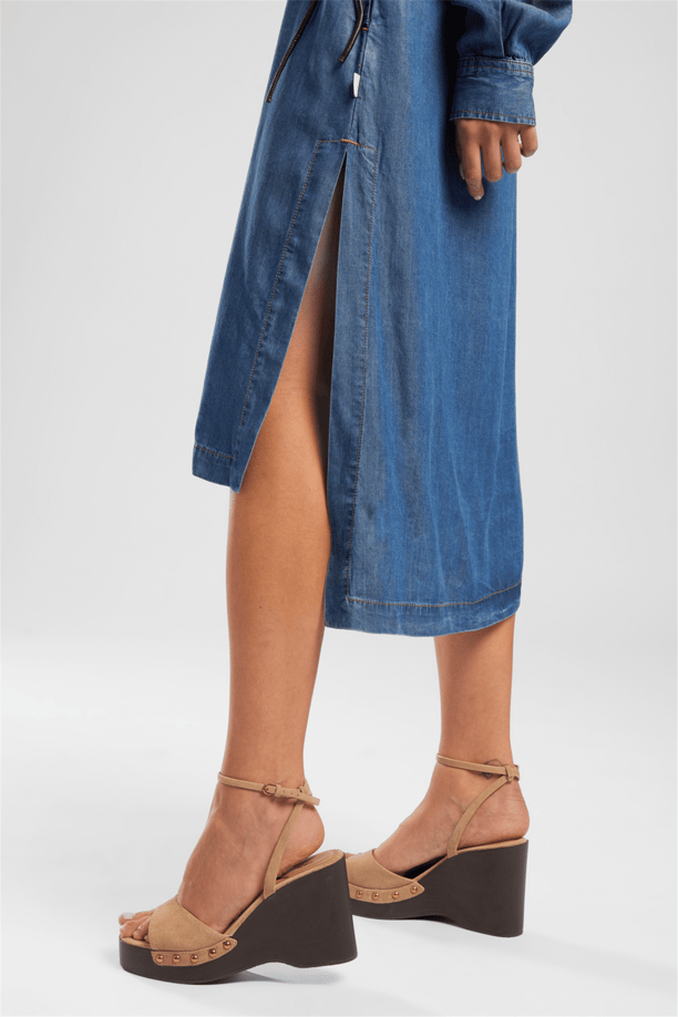 Amara Kadın Jean Elbise Denim