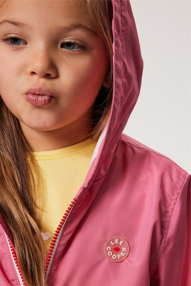 Amber Kız Çocuk Yağmurluk Pembe