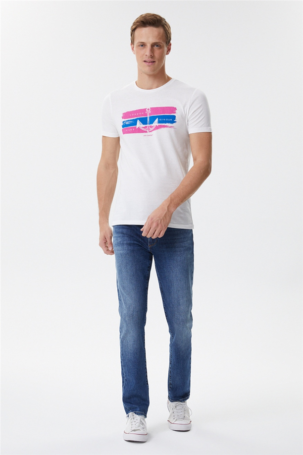 ANCHES ERKEK O YAKA T-SHIRT
