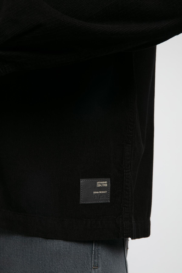 Ander Erkek %100 Pamuk Dokuma Ceket Siyah