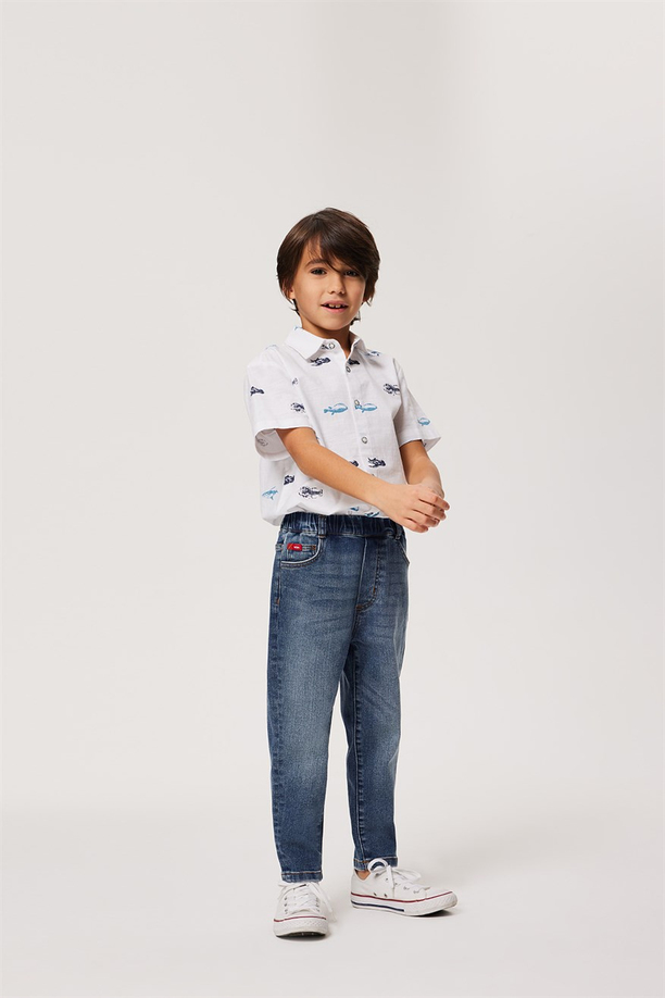 Ballon Erkek Çocuk Jean Pantolon Mıd Blue