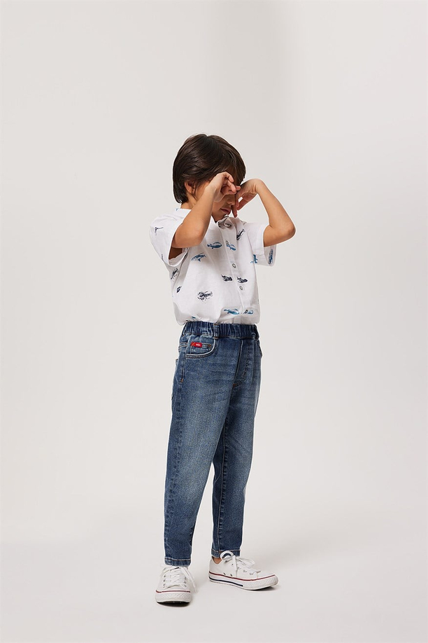 Ballon Erkek Çocuk Jean Pantolon Mıd Blue