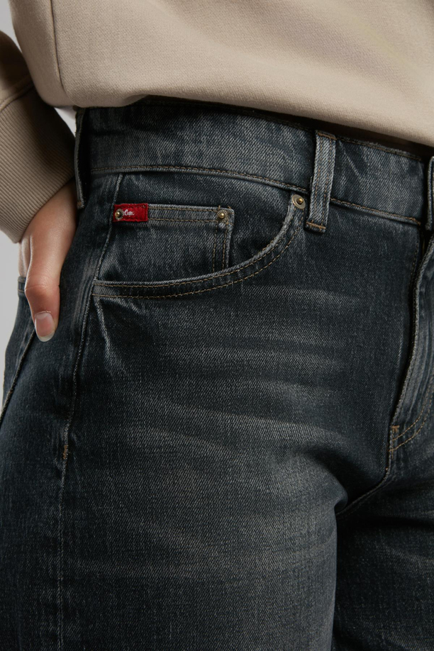 Balloon Yüksek Bel Bol Kesim Daralan Paça Francesca Mbk Kadın Jean Pantolon