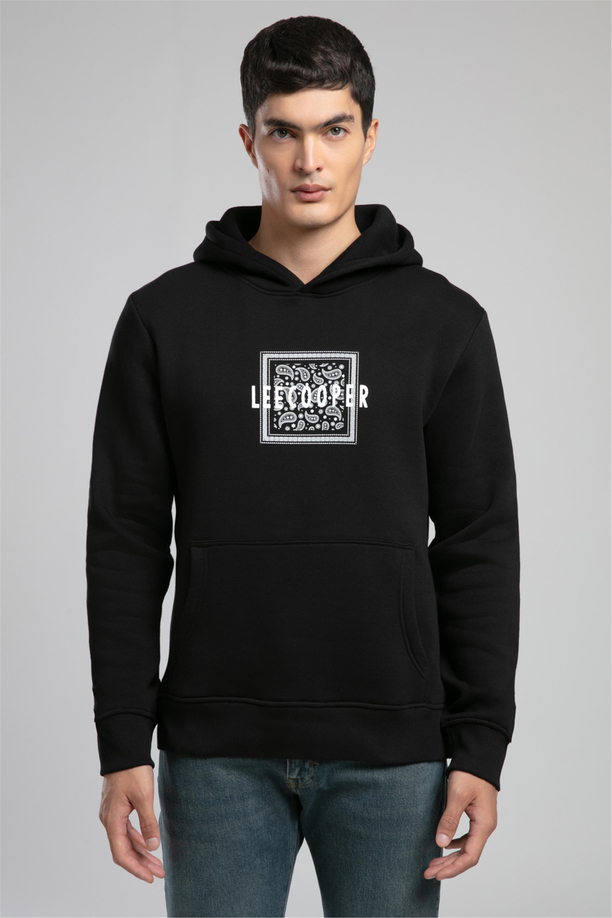 Bartex Erkek Kapüşonlu Sweatshirt Siyah
