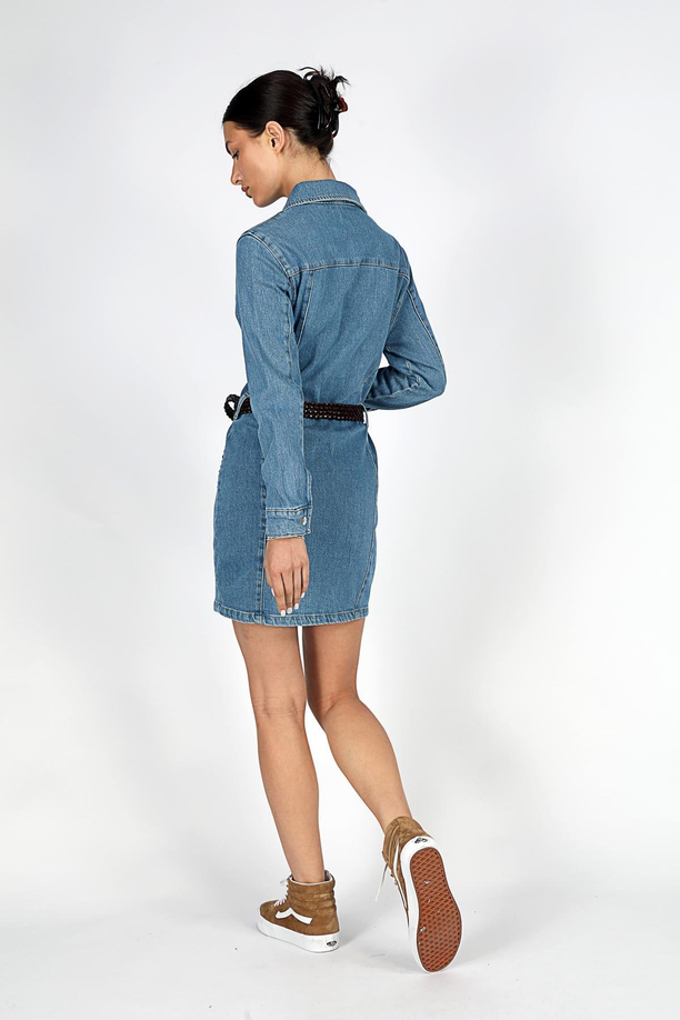 BELLA KADIN JEAN ELBİSE