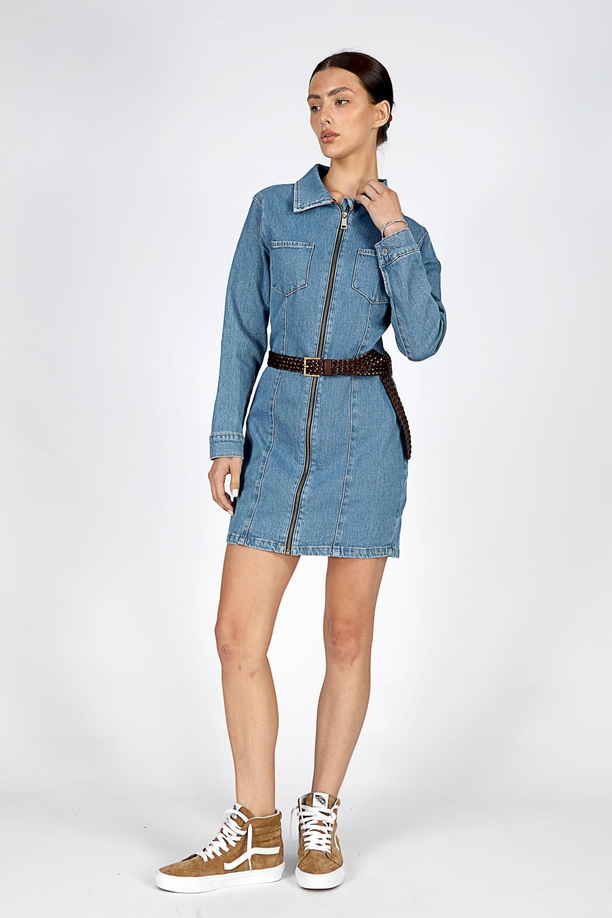 BELLA KADIN JEAN ELBİSE