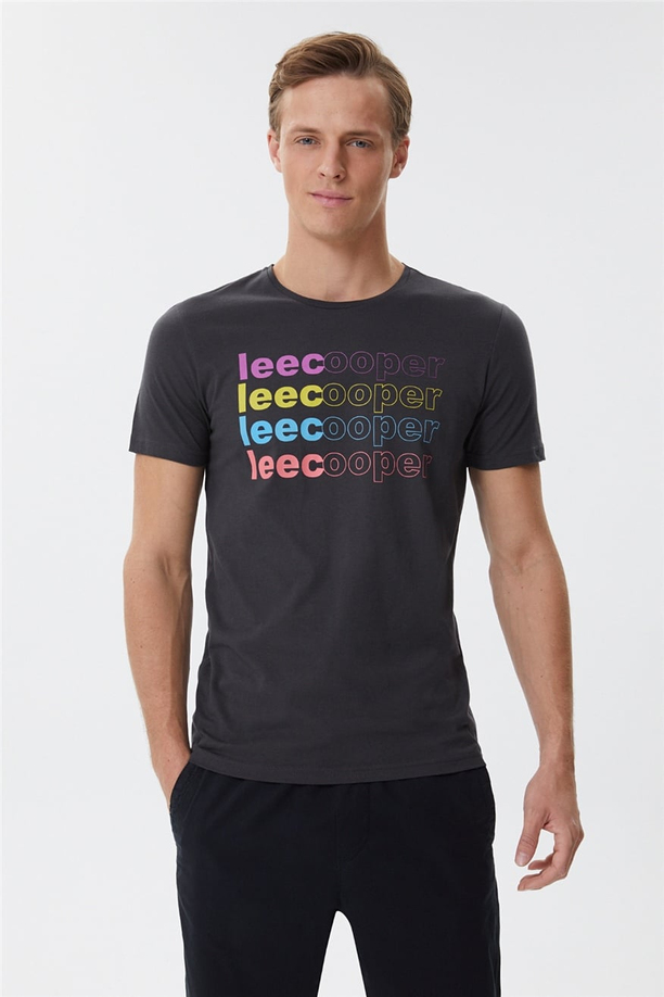 Bert Erkek O Yaka T-Shirt Antrasit