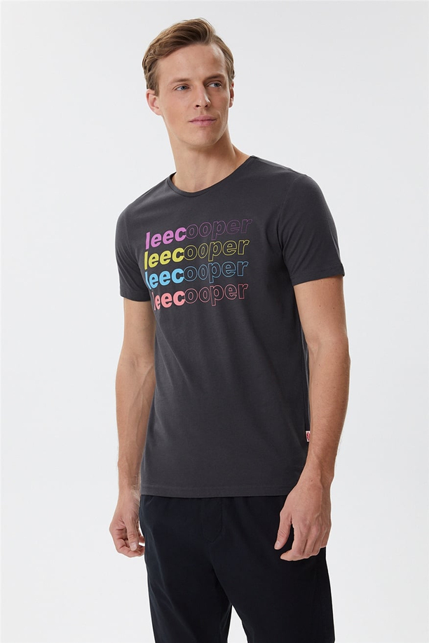 Bert Erkek O Yaka T-Shirt Antrasit