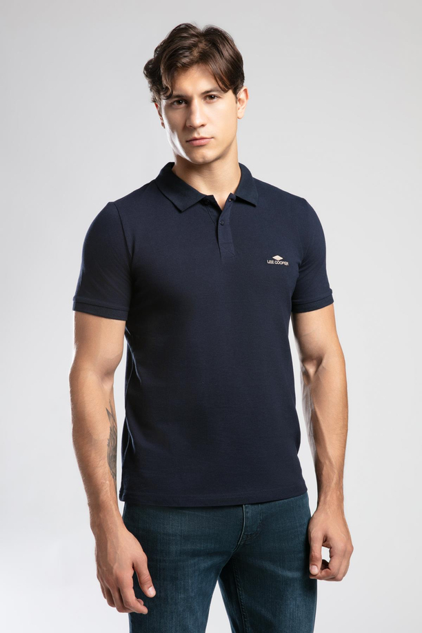 Big Twins Erkek %100 Pamuk Polo Yaka T-Shirt Lacivert