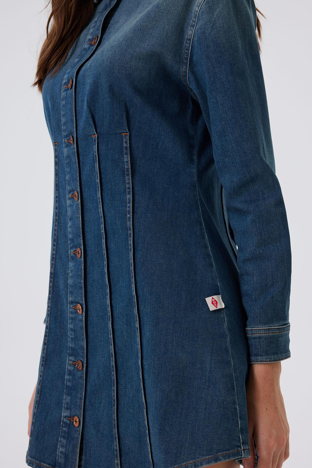 Brandy Kadın Jean Elbise Huelva Deep Blue