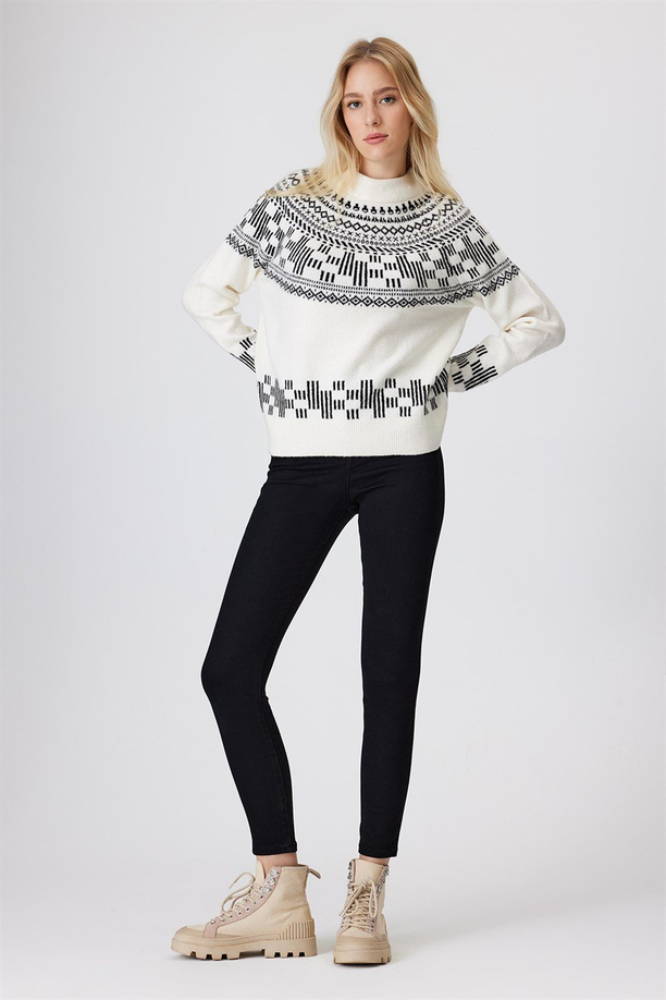 Brıtney Kadın Jakarlı Kazak