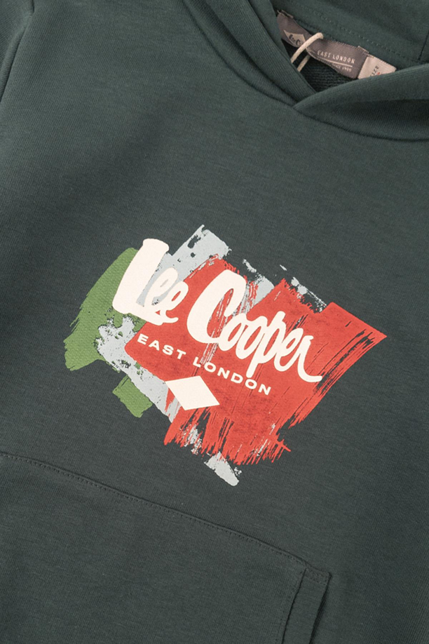 Brush Erkek Çocuk Kapüşonlu Sweatshirt Yeşil