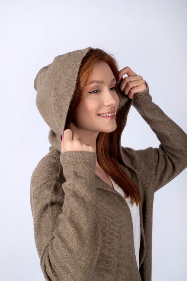 Carley Triko Kadın Hırka Bej