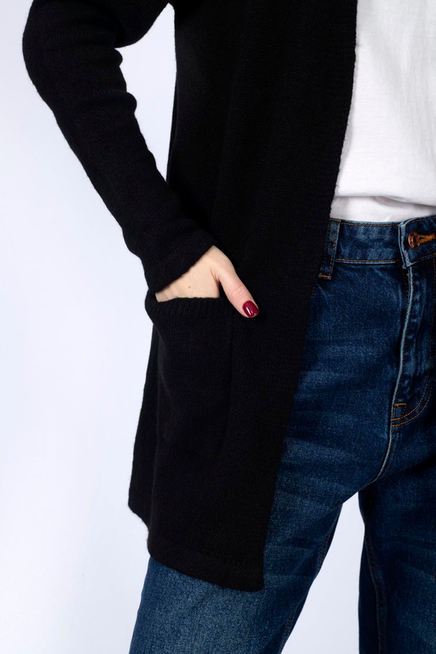 Carley Triko Kadın Hırka Siyah