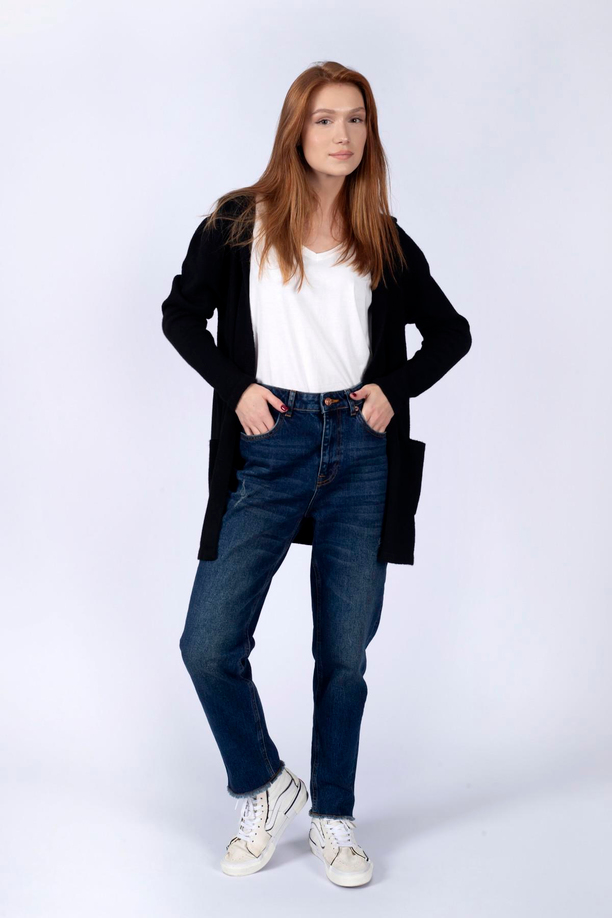 Carley Triko Kadın Hırka Siyah