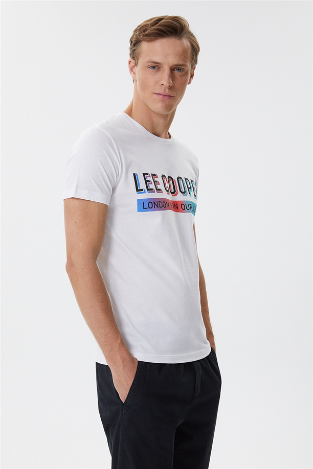 Carter Erkek O Yaka T-Shirt Beyaz