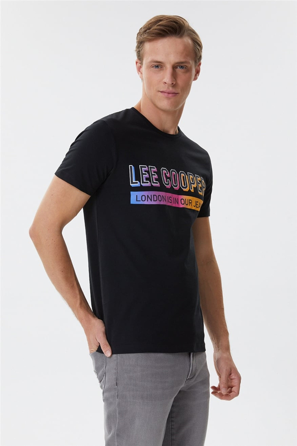 Carter Erkek O Yaka T-Shirt Siyah