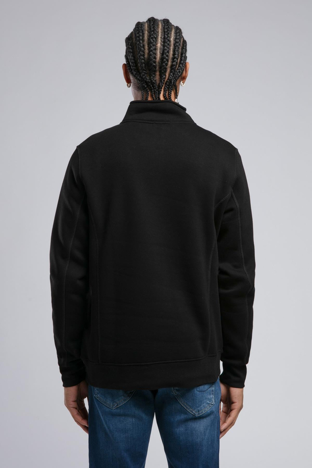 Ceaser Erkek Dik Yaka Sweatshirt Siyah