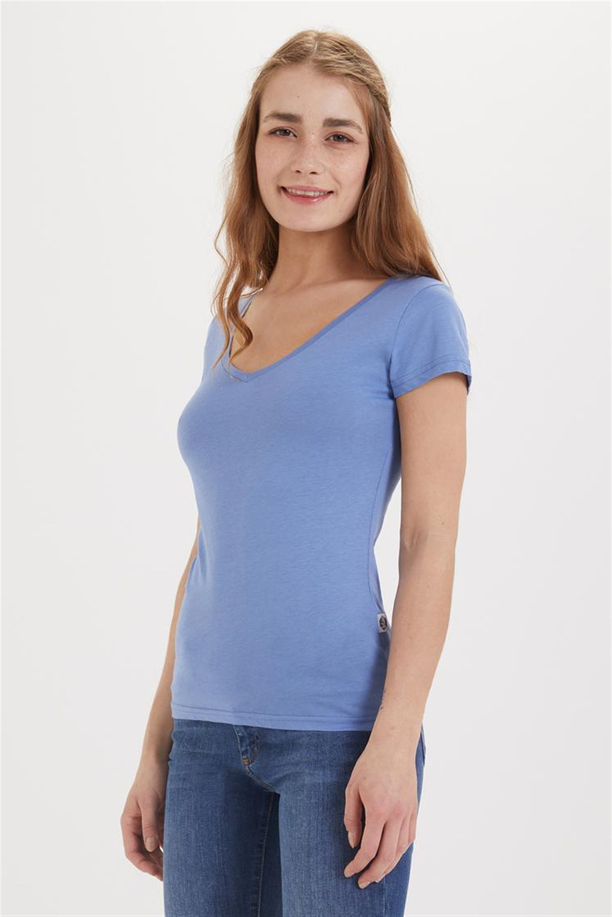 CINDY KADIN V YAKA T-SHIRT