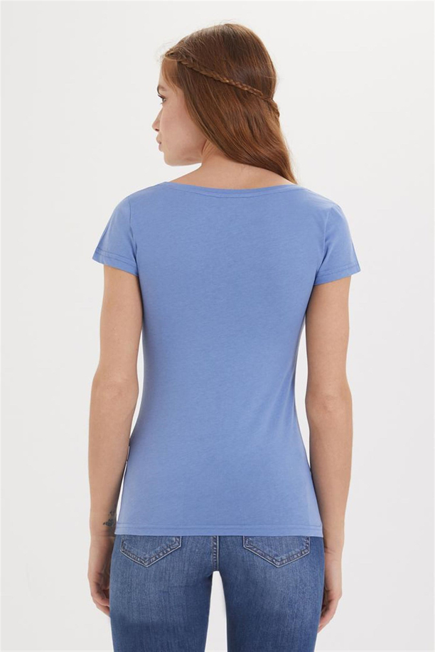 CINDY KADIN V YAKA T-SHIRT