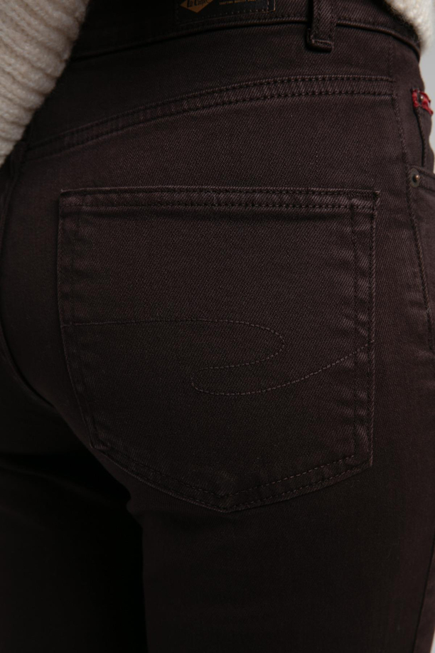 Clara Yüksek Bel Düz Kesim Düz Paça Kahve Kadın Pantolon