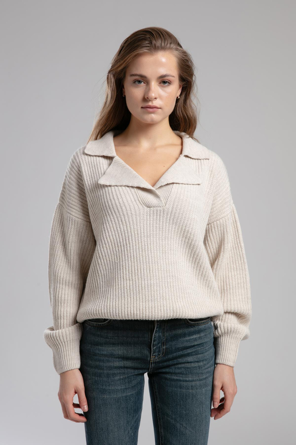 CORA KADIN POLO YAKA KAZAK