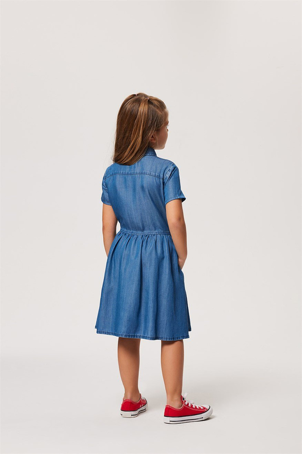 Cordelle Kız Çocuk Jean Elbise Denım