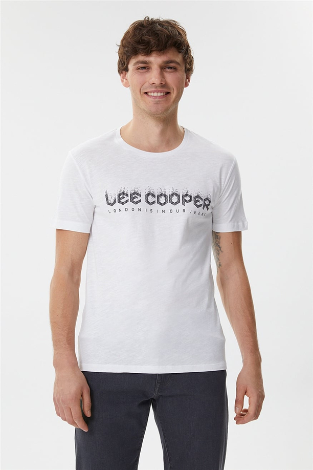 Cox Erkek O Yaka T-Shirt Beyaz