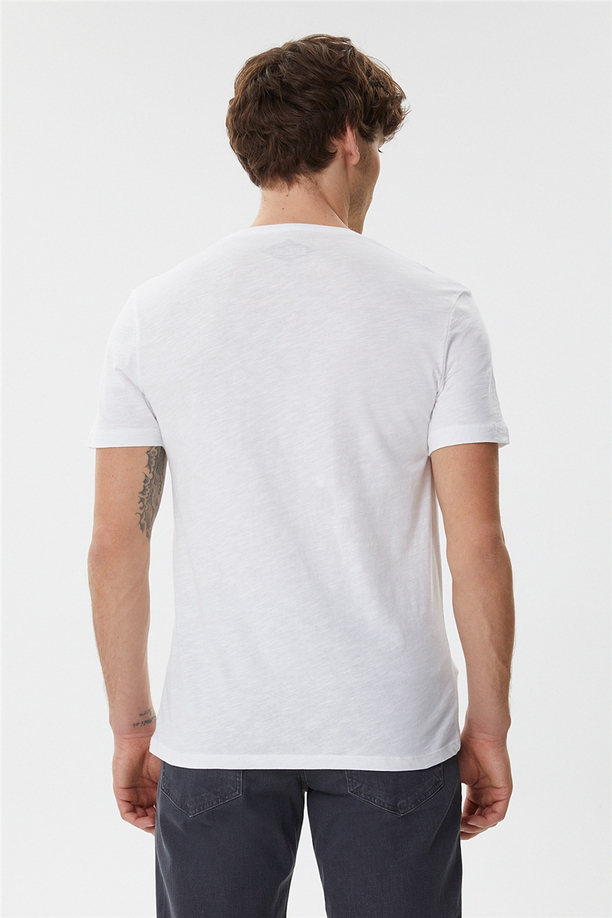 Cox Erkek O Yaka T-Shirt Beyaz