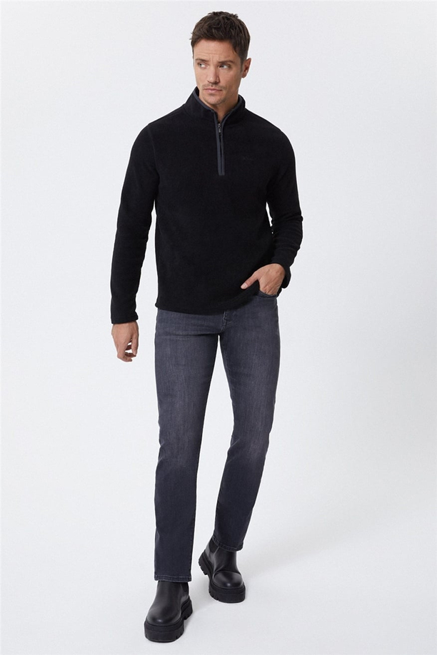 Dennis Erkek Dik Yaka Sweatshirt