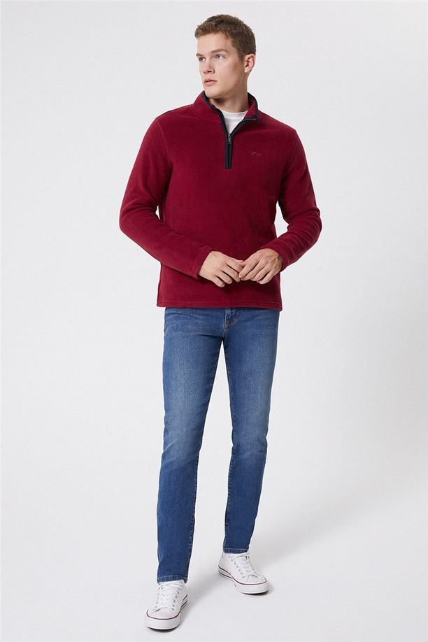 Dennis Erkek Dik Yaka Sweatshirt