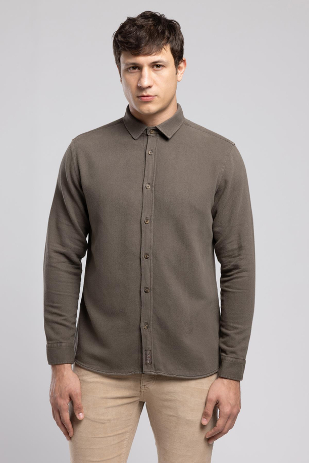 DOYLE ERKEK DOKUMA U.KOL GÖMLEK