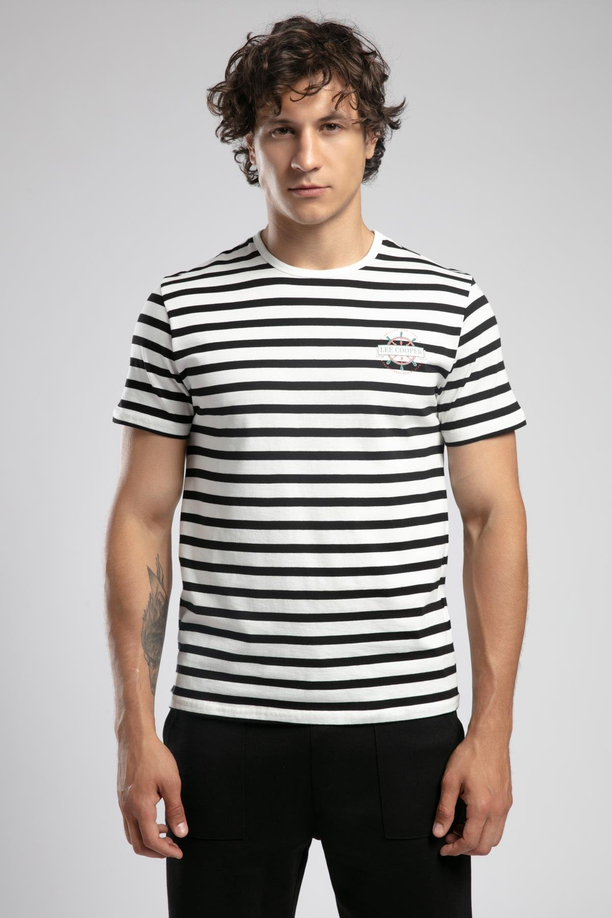 EDDY Erkek %100 Pamuk O YAKA T-SHIRT