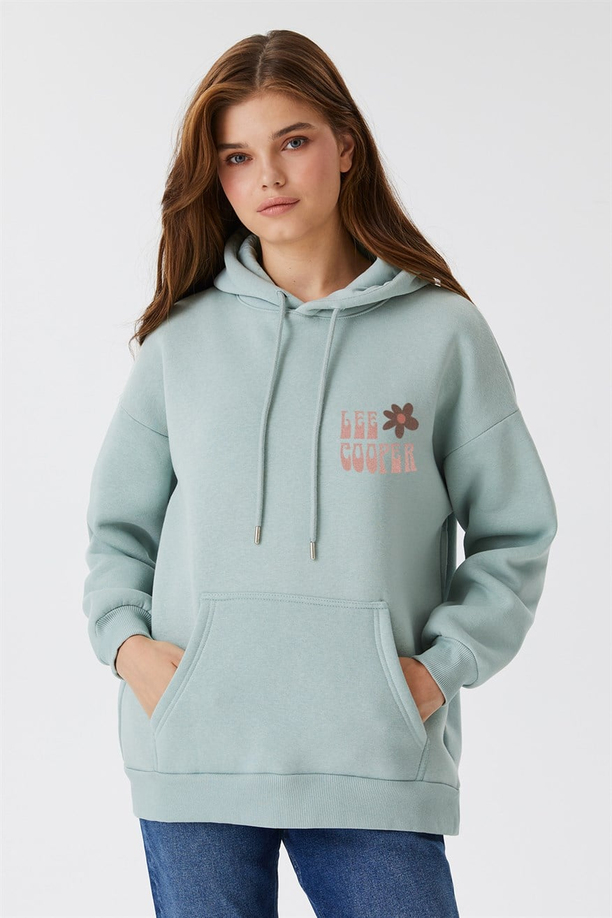 Ella Kadın Kapüşonlu Sweatshirt Mint