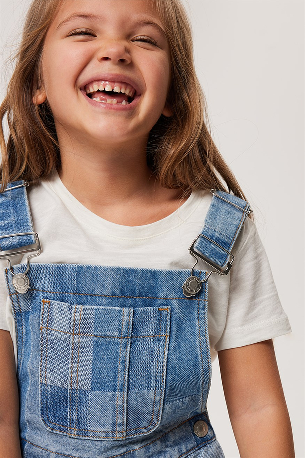 Ella Kız Çocuk Jean Salopet Lıght