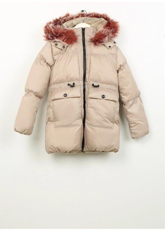 Ella Kız Çocuk Mont Bej