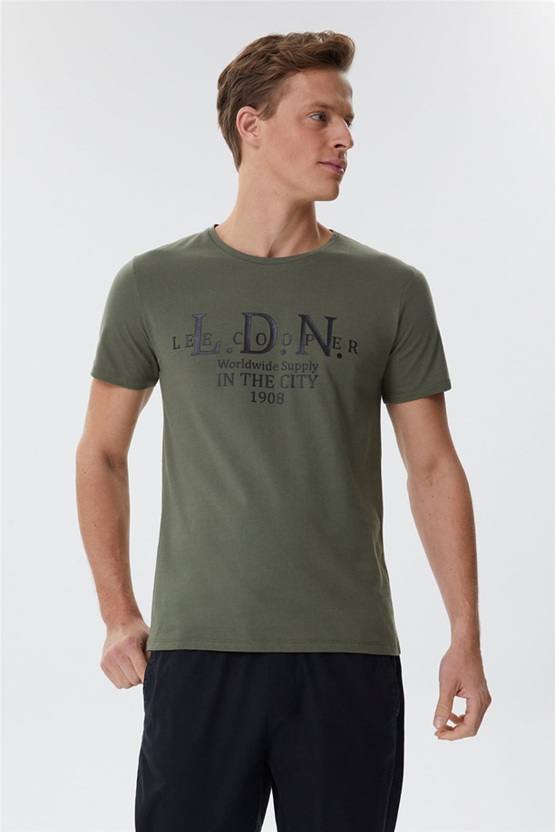 Ellery Erkek O Yaka T-Shirt Olive