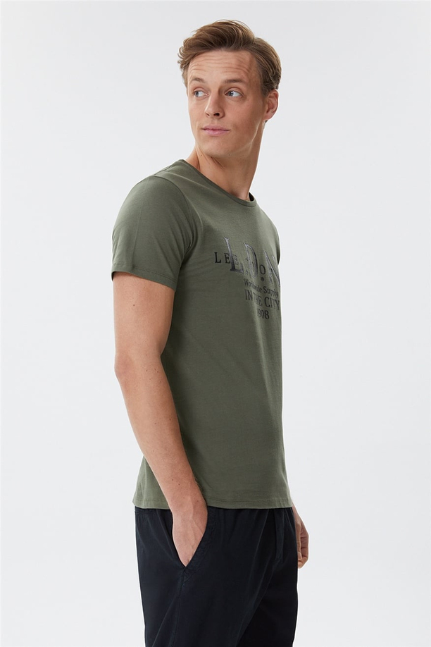 Ellery Erkek O Yaka T-Shirt Olive