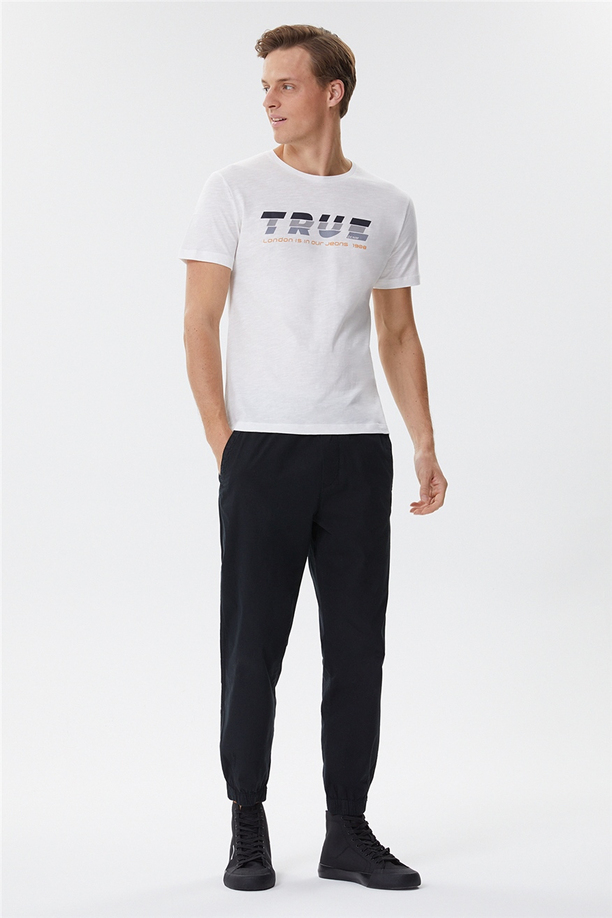 Elvis Erkek O Yaka T-Shirt Off White