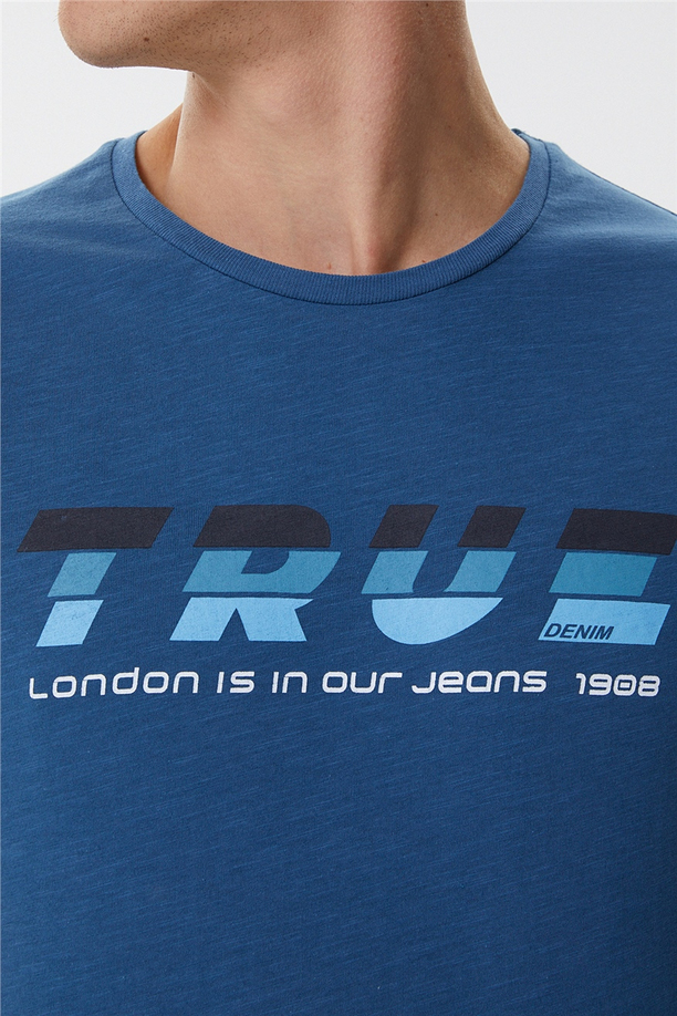 Elvis Erkek O Yaka T-Shirt Petrol