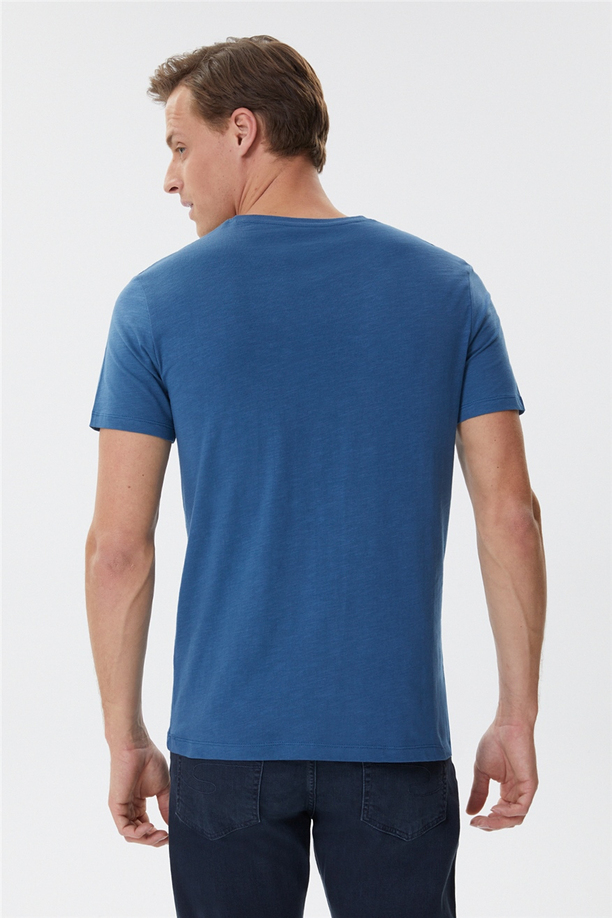 Elvis Erkek O Yaka T-Shirt Petrol