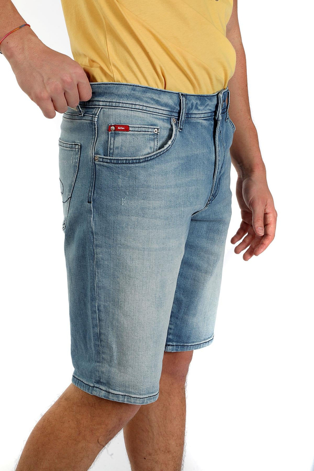 Elyo Erkek Jean Şort Kaı Lıght Island