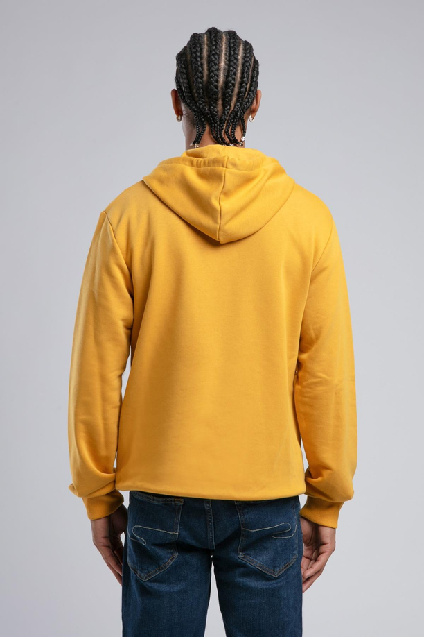 Faust Erkek Kapüşonlu Sweatshirt Hardal