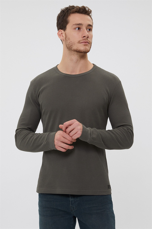 FLAME ERKEK O YAKA SWEATSHIRT