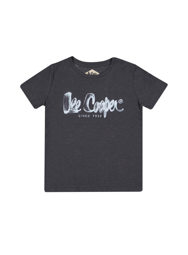 Flamingologo Unisex Çocuk Bisiklet Yaka T-Shirt Lacivert