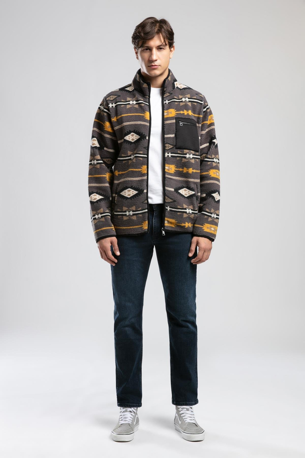 FOLKS ERKEK DİK YAKA FERM. SWEATSHIRT